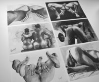 Set of 6 Watercolor Art Prints by Helg Lugano – Limited Edition, Signed & Numbered – Direct from the Artist