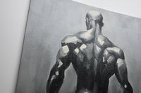Original Hand painted Oil Painting on canvas Erotic Male Man Nude Gay
