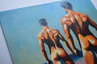 Original Hand painted Oil Painting on canvas Erotic Male Man Gay