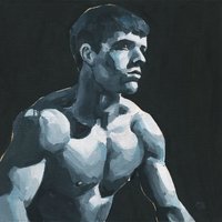 Original Hand painted Oil Painting on canvas Male Portrait  Man Gay