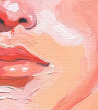 Original Hand painted Oil Painting on canvas Male Portrait  Man Gay