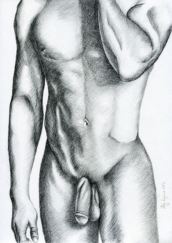 PRINT of Original Art Work Pencil Drawing "Bien avec toi"