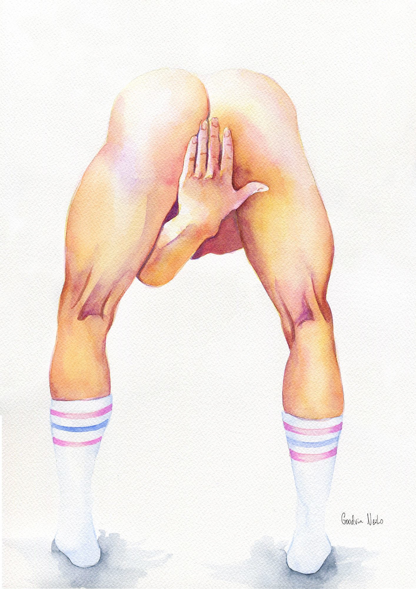 PRINT of Original Art Work Watercolor Painting "Just beginning"