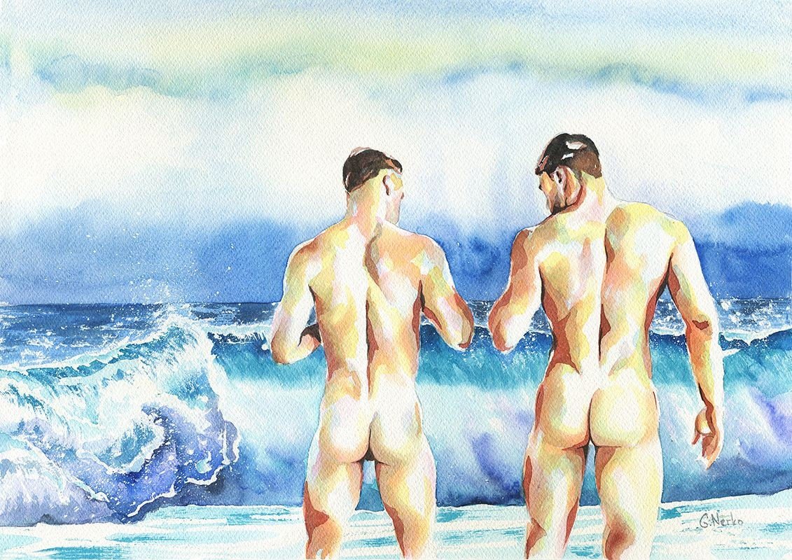PRINT of Original Art Work Watercolor Painting "Storm"