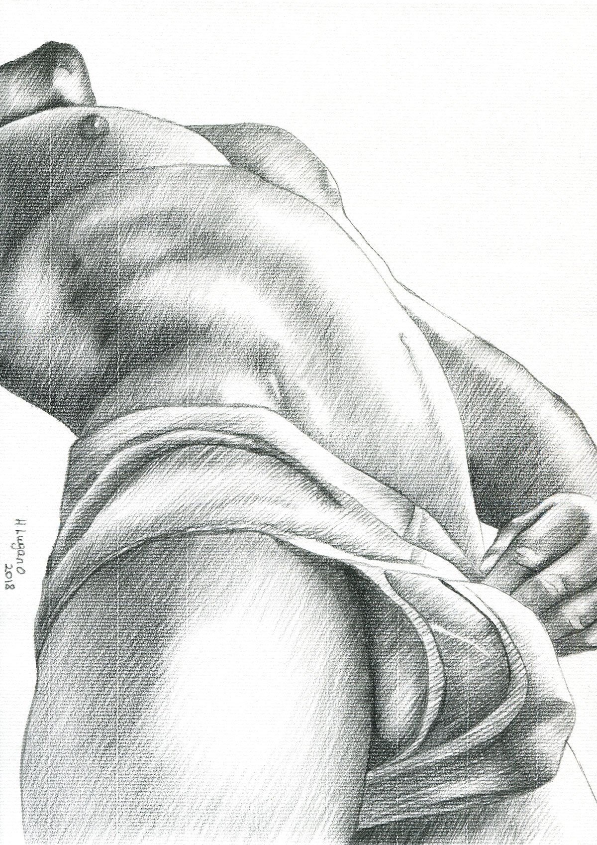 PRINT of Original Art Work Pencil Drawing  "Hidden"