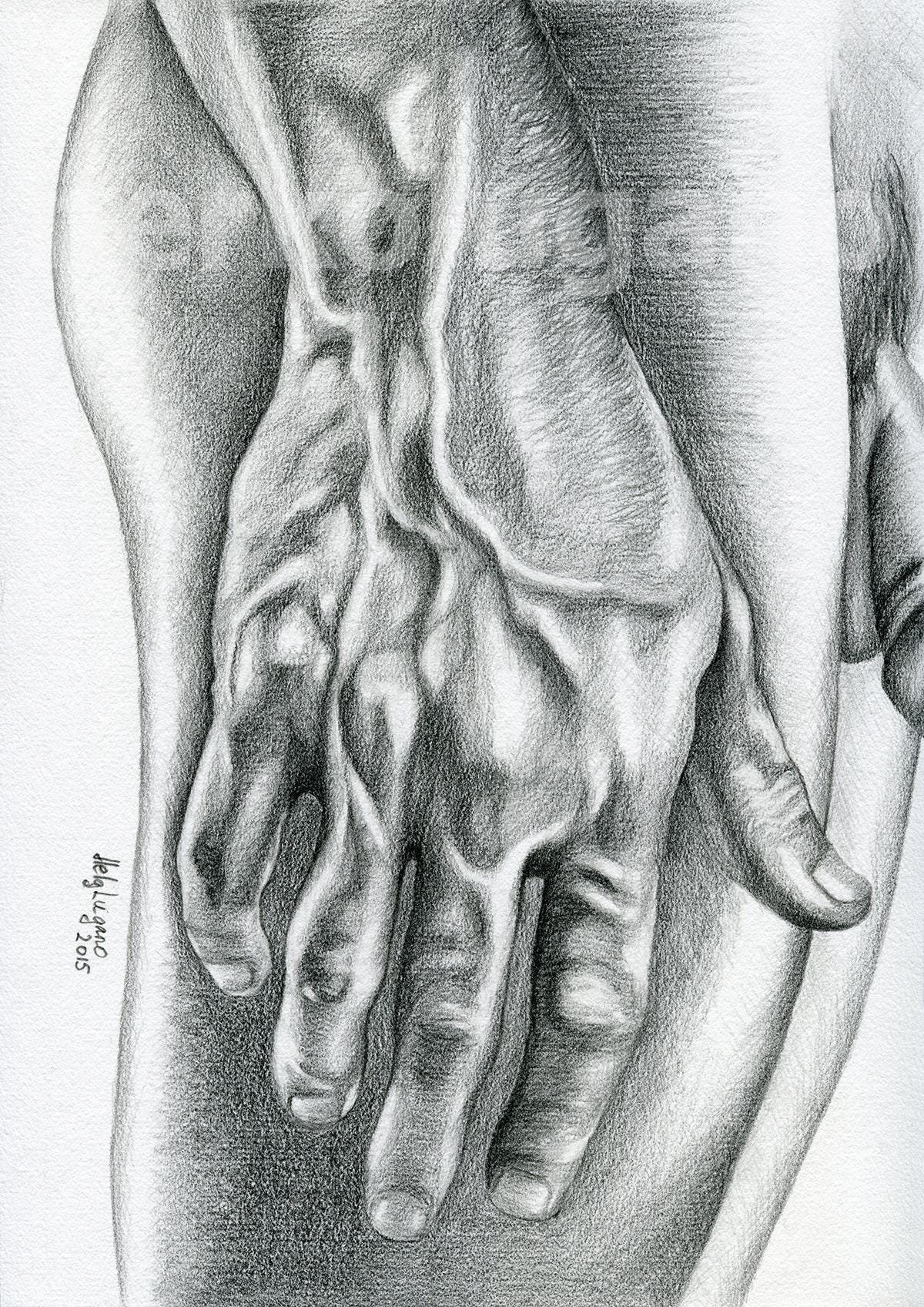 PRINT of Original Art Work Pencil Drawing "The power within"