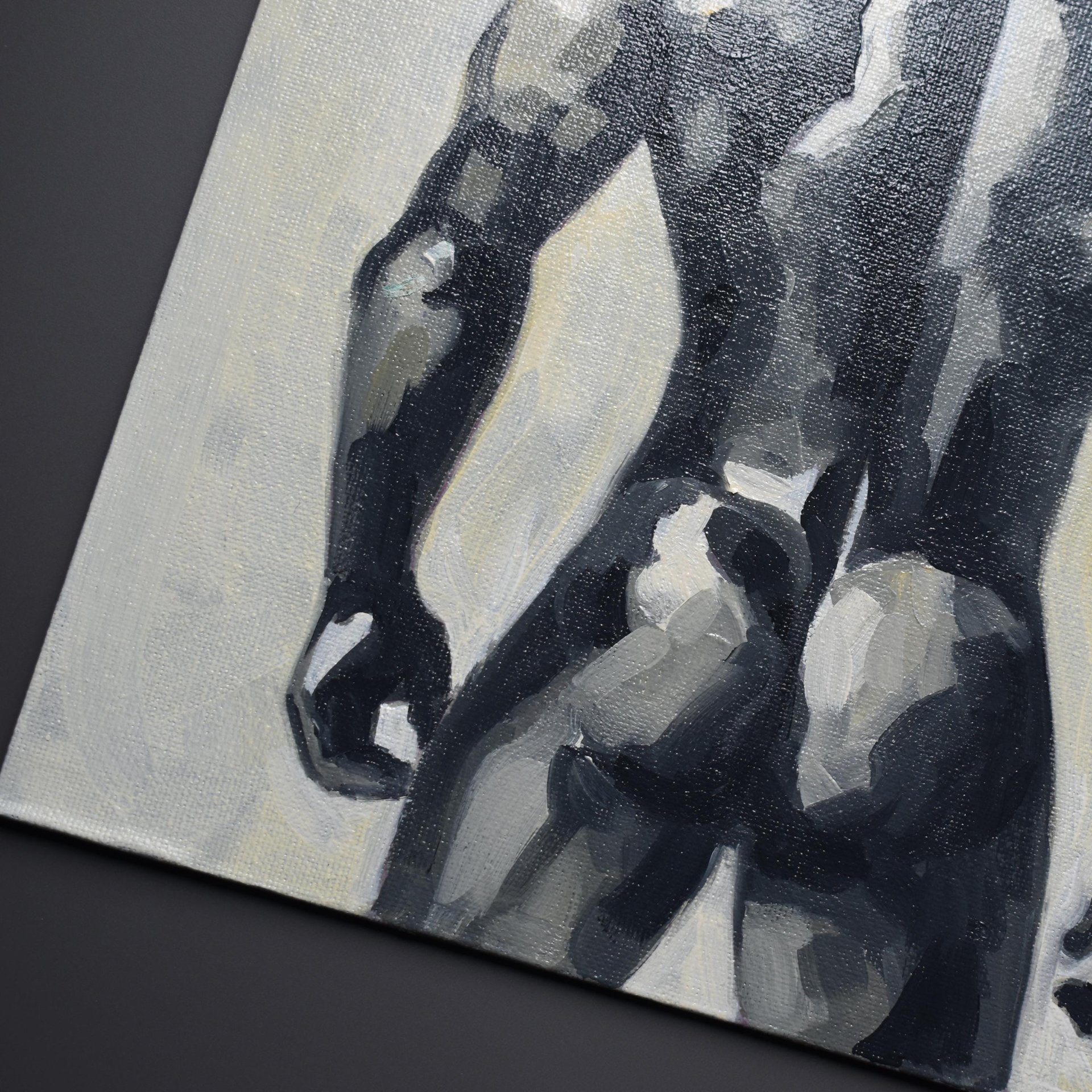 Original Hand painted Oil Painting on canvas Erotic Male Man Nude Gay