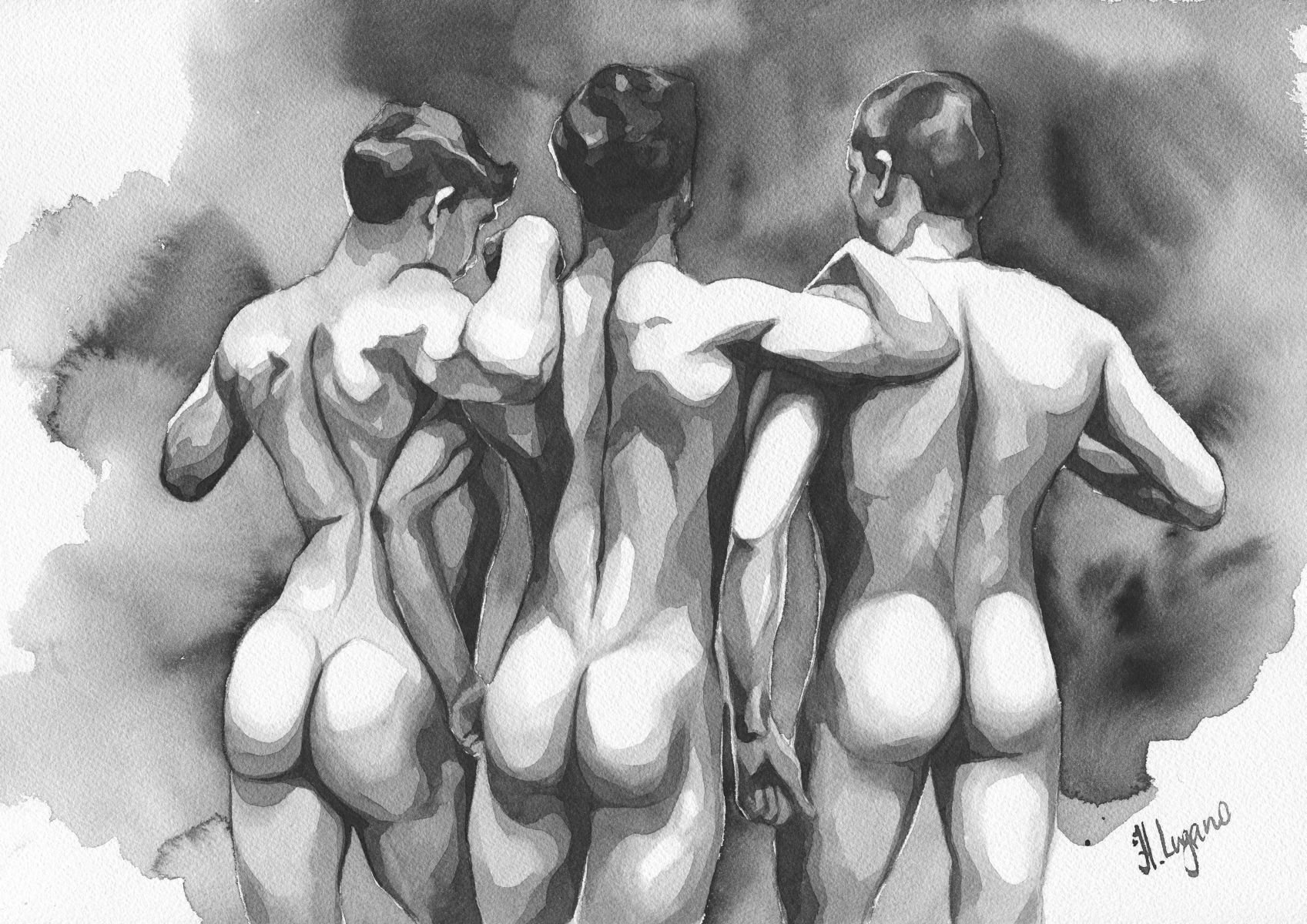 Set of 6 Watercolor Art Prints by Helg Lugano – Limited Edition, Signed & Numbered – Direct from the Artist