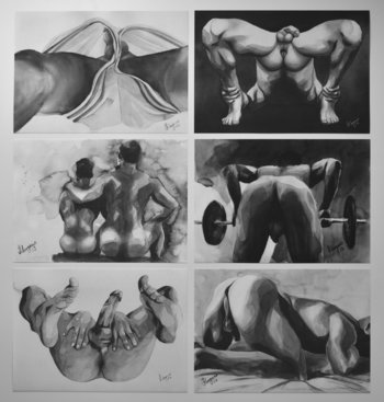 Set of 6 Watercolor Art Prints by Helg Lugano – Limited Edition, Signed & Numbered – Direct from the Artist