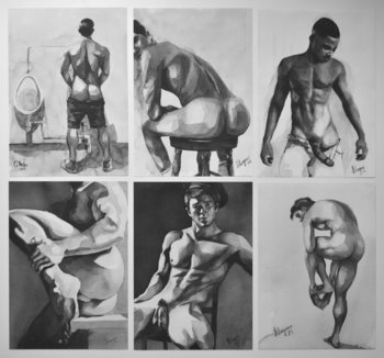 Set of 6 Watercolor Art Prints by Helg Lugano – Limited Edition, Signed & Numbered – Direct from the Artist