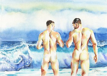 PRINT of Original Art Work Watercolor Painting "Storm"