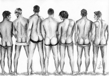 PRINT of Original Art Work Pencil Drawing "All together"