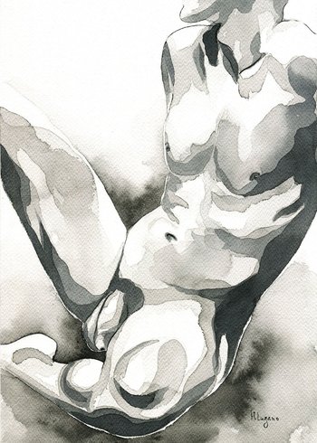 PRINT of Original Art Work Watercolor Painting "Air"