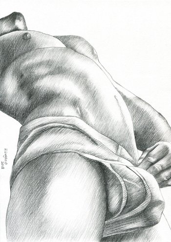 PRINT of Original Art Work Pencil Drawing  "Hidden"