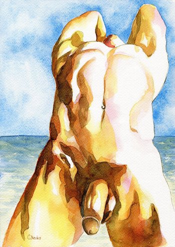 PRINT of Original Art Work Watercolor Painting "Flower"