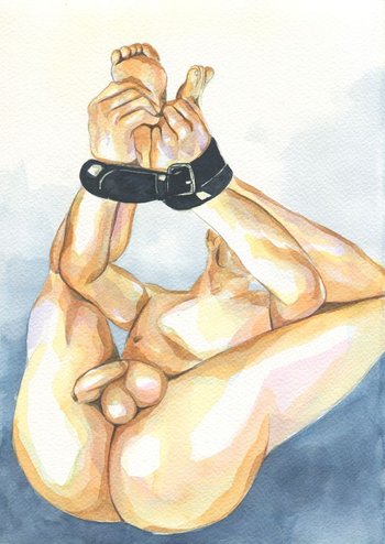 PRINT of Original Art Work Watercolor Painting "Bound 2"