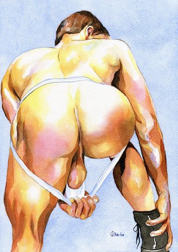 PRINT of Original Art Work Watercolor Painting "Hidden"