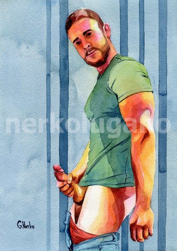 PRINT of Original Art Work Watercolor Painting "Revealed"
