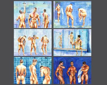 Set of 6 cards from my watercolor paintings