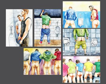 Set of 6 cards from my watercolor paintings 5x7 inches